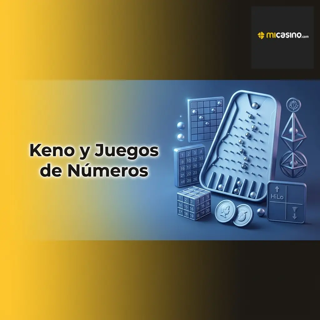 Juegos de Keno y números en Micasino con selección del 1 al 80 y pagos variables por aciertos